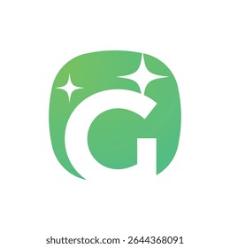 Logotipo de la letra G, logotipo de la G, sistema del logotipo de la IA, diseño moderno y mínimo, iconos y símbolos coloridos inspirados en la tecnología, convenientes para la inteligencia artificial, la innovación, la marca, las startups, y la identidad digital.