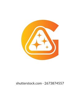 Logotipo de la letra G, logotipo de la G, sistema del logotipo de la IA, diseño moderno y mínimo, iconos y símbolos coloridos inspirados en la tecnología, convenientes para la inteligencia artificial, la innovación, la marca, las startups, y la identidad digital.