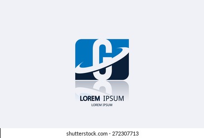 Letter G logo. Alphabet logotype vector design.