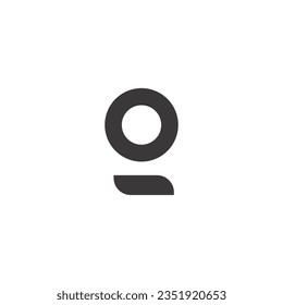 Letter g logo with blank background