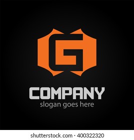 Letter G logo. Business logo vector illustration
