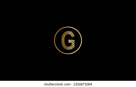 LETTER G LOGO WITH CIRCLE FRAME FOR LOGO DESIGN OR ILLUSTRATION USE