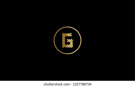 LETTER G LOGO WITH CIRCLE FRAME FOR LOGO DESIGN OR ILLUSTRATION USE