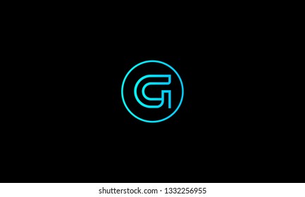 LETTER G LOGO WITH CIRCLE FRAME FOR LOGO DESIGN OR ILLUSTRATION USE