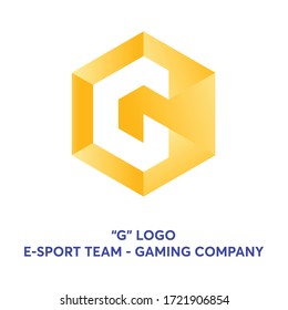Letter G logo concept for your company or esport team, gaming template symbol