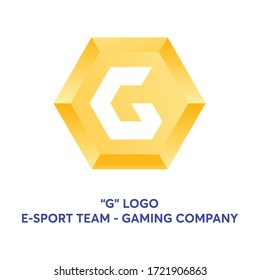 Letter G logo concept for your company or esport team, gaming template symbol