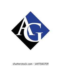 Letter A and G Logo. Connected Symbol. Icon Vector Eps 10.