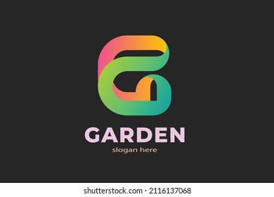 Letter G Logo design 3D style