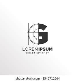 Letter G Logo Design with Architecture Element