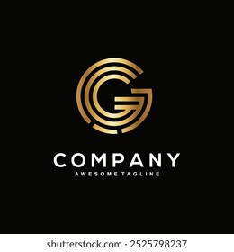 Letra G design do logotipo para empresas