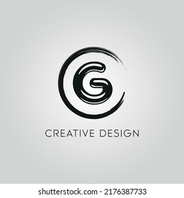 Letter G logo design. G logo with circle shape.