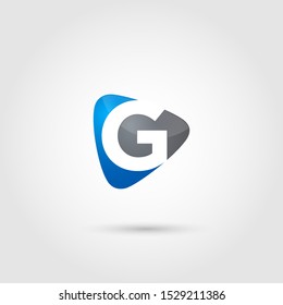 Letter G Logo Design. Creative Letter G Logo design vector template. Type Characters Logotype symbols. Vector Illustrator Eps.10 - Vector