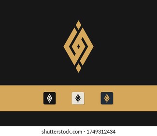 Letter G G logo design. creative minimal monochrome monogram symbol. Universal elegant vector emblem. Premium business logotype. Graphic alphabet symbol for corporate identity
