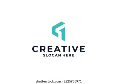Letter G logo design with creative combination concept.