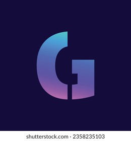 Diseño del logotipo de la letra G. Logo de la carta inicial creativa G. Símbolo de letra G, negocio de letra G