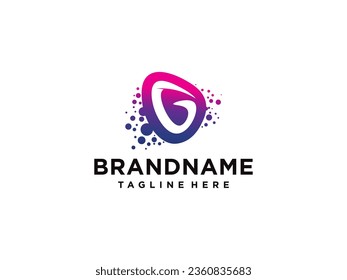 Diseño del logotipo de la letra G. Logo de la carta inicial creativa G. Símbolo de letra G, negocio de letra G.