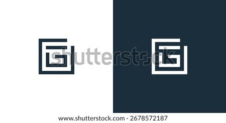 Letter G logo design idea with modern concept