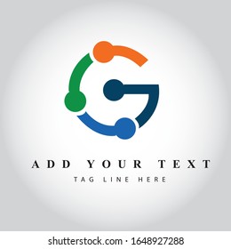 letter G logo design & illustration vector art 