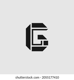 Diseño del logotipo de la letra G. Símbolo monocromático monocromático lineal creativo mínimo. Diseño universal elegante de señalización vectorial. Logotipo de negocio premium. Símbolo gráfico del alfabeto para la identidad empresarial