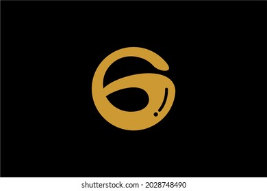 Letter G logo design. Monogram G type abstract symbol. Initial G vector icon.