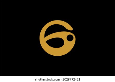 Letter G logo design. Monogram G type abstract symbol. Initial G vector icon.