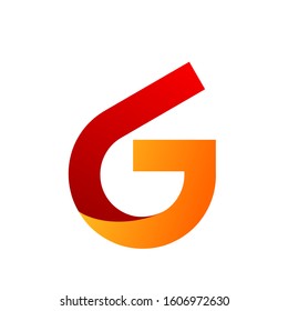 letter G logo design simple modern template