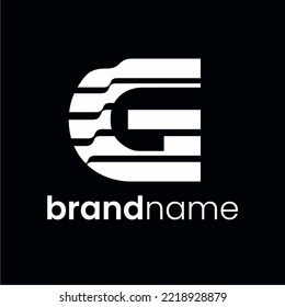 Letter G Logo Design, Simple Minimal Icon