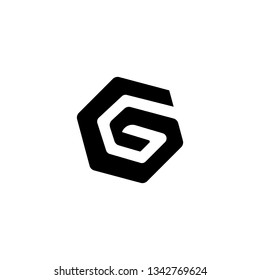 Letter G logo design template element. Minimal unique modern creative trendy business initial based icon logo. Vector illustration. Abstract template. Creative letter.
