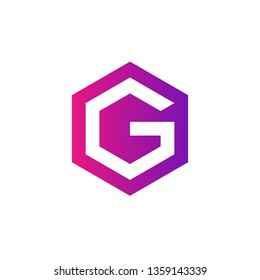 Letter G logo design template element. Minimal unique modern creative trendy business initial based icon logo. Vector illustration. Abstract template. Creative letter.