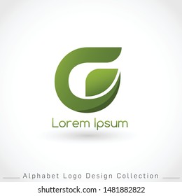 Letter G Logo Design Template isolated on white background : Vector Illustration