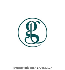 Letter G logo design template elements