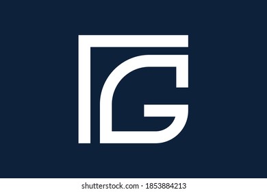 Letter g logo design template elements