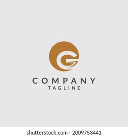 Plantilla de diseño de logotipo de carta G