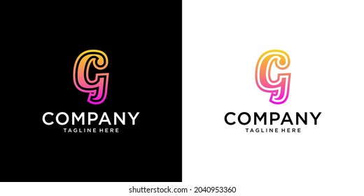 Letter G logo design template