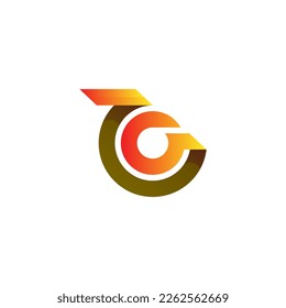 Plantilla de diseño del logotipo de la letra G, estilo moderno