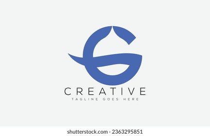 Ilustración vectorial de la plantilla de diseño del logotipo de la letra G.