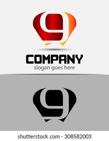 Letter G logo design template