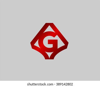 Letter G logo design template
