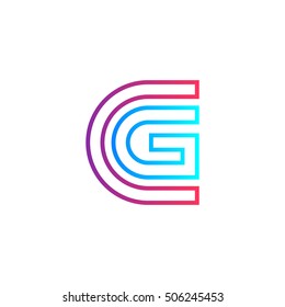 Letter G logo design template,technology,electronics,digital,connection vector logotype