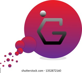 Letter G Logo. Letter G Design Vector with Bubble.