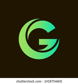 Letter G logo design. Vector illustration,