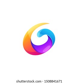 letter G logo design vector illustration