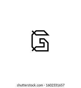 Letter G Logo Design Vector. Typography G logo. Flat G logo