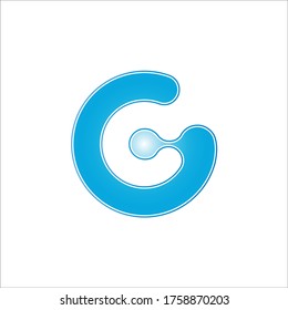 ilustración vectorial de diseño de logotipo G de letra 