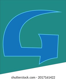 Material vectorial de diseño de logotipo de letra g