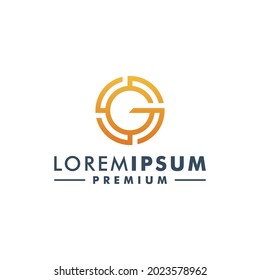 Logo-Design des Buchstaben G, Vektorsymbol-Logotyp