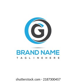 Logo-Design des Buchstaben G des Buchstaben, Vektorgrafik