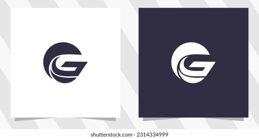 letter g logo design vector