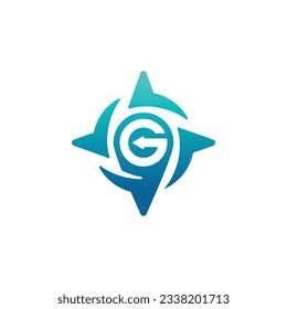 Letter G logo design vector company