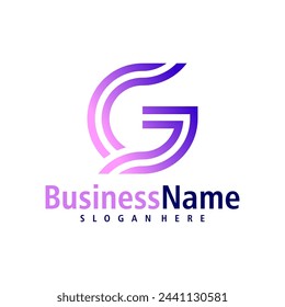 Letter G logo design vector. Creative Initial G logo concepts template